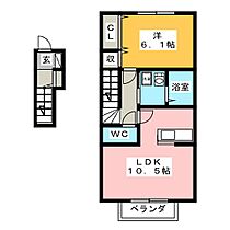 ノーブル　ネサンス  ｜ 岐阜県岐阜市黒野（賃貸アパート1LDK・2階・46.96㎡） その2