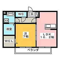 リバーパーク  ｜ 岐阜県岐阜市菅生３丁目（賃貸アパート1LDK・1階・45.04㎡） その2