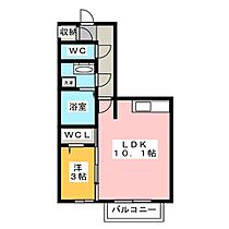 Dream HouseII 206 ｜ 岐阜県岐阜市折立803-1（賃貸アパート1LDK・2階・35.22㎡） その2