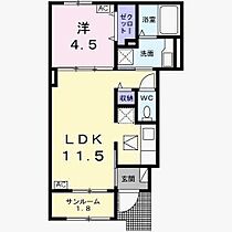 ブリアン　グラス 102 ｜ 岐阜県岐阜市粟野東３丁目196番地（賃貸アパート1LDK・1階・40.03㎡） その2