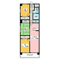 Ｂｅｌｌｅ　ＳＯＣＩＡ  ｜ 岐阜県岐阜市長良井田（賃貸マンション3LDK・5階・75.60㎡） その2