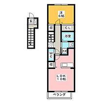 クレスト  ｜ 岐阜県岐阜市又丸（賃貸アパート1LDK・2階・42.90㎡） その2