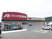 ドラッグストア 「クスリのアオキまで700m」