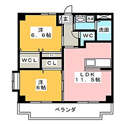 M.A.S2006 2LDKの間取図画像