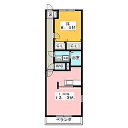 メゾン・エスポワール 1LDKの間取図画像