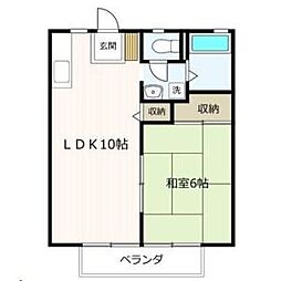 PANAHEIGHTSMORI 1LDKの間取図画像