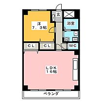 ＣＡＳＡ本郷  ｜ 岐阜県岐阜市本郷町５丁目（賃貸マンション1LDK・4階・55.06㎡） その2