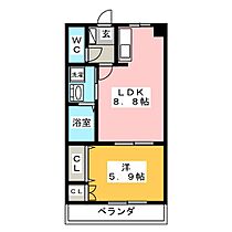 レシェンテ  ｜ 岐阜県岐阜市琴塚２丁目（賃貸マンション1LDK・1階・36.00㎡） その2