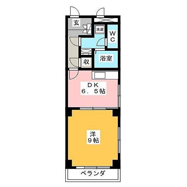 グラシューズセイワII ｜岐阜県岐阜市岩栄町１丁目(賃貸マンション1DK・3階・40.15㎡)の写真 その2