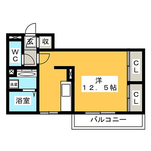 メイユール東丸 ｜岐阜県岐阜市加納東丸町１丁目(賃貸アパート1R・3階・32.66㎡)の写真 その2