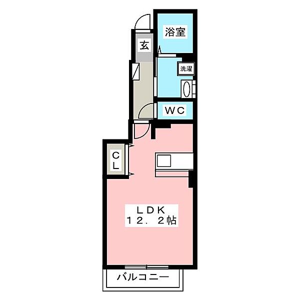 トゥインクル ｜岐阜県岐阜市鏡島西３丁目(賃貸アパート1R・1階・32.90㎡)の写真 その2