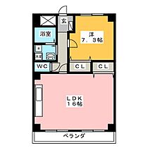 ＣＡＳＡ本郷  ｜ 岐阜県岐阜市本郷町５丁目（賃貸マンション1LDK・4階・55.06㎡） その2