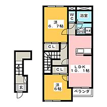 パティオ　オダズカ  ｜ 岐阜県岐阜市織田塚町１丁目（賃貸アパート2LDK・2階・55.14㎡） その2