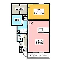 サンフォレスト領下  ｜ 岐阜県岐阜市領下（賃貸アパート1LDK・1階・47.79㎡） その2