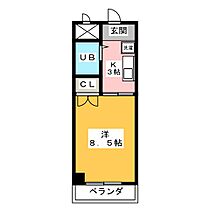 サンガーデン  ｜ 岐阜県岐阜市日野南６丁目（賃貸マンション1K・1階・24.30㎡） その2