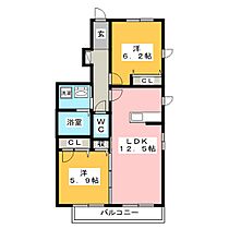 オーレ　ベアーテ  ｜ 岐阜県岐阜市北一色６丁目（賃貸アパート2LDK・1階・57.61㎡） その2