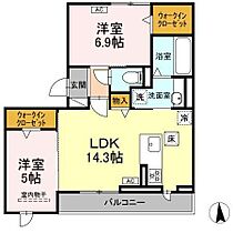 Ｄ－ＲＯＯＭ戎町  ｜ 岐阜県岐阜市戎町３丁目（賃貸アパート2LDK・1階・57.54㎡） その2