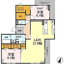 ｅｓｔ（エスト）  ｜ 岐阜県岐阜市葭町３丁目（賃貸アパート2LDK・3階・84.79㎡） その2