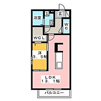 プラティーク安良田  ｜ 岐阜県岐阜市安良田町３丁目（賃貸アパート1LDK・3階・41.95㎡） その2