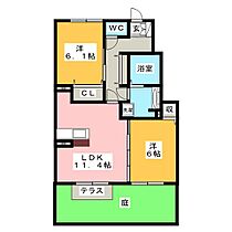 エクセルサワダ　Ｂ棟  ｜ 岐阜県岐阜市野一色６丁目（賃貸アパート2LDK・1階・57.50㎡） その2