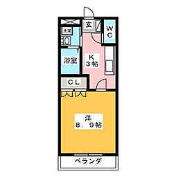 間取図画像 1K