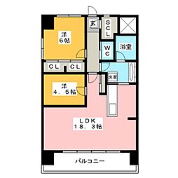 Forest.N 2LDKの間取図画像