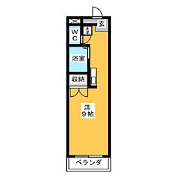 ロイヤル・S ワンルームの間取図画像