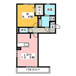 ウエストサイドレジデンス 1LDKの間取図画像