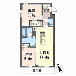 SEN(セン) 2LDKの間取図画像
