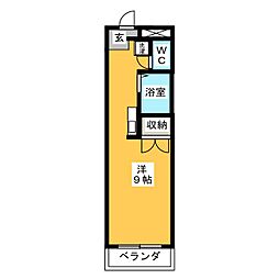 ロイヤル・S ワンルームの間取図画像