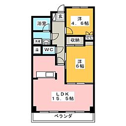 SKYT 2LDKの間取図画像
