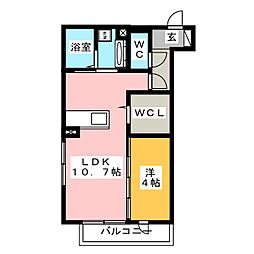 GrandeMaisonインパタス 1LDKの間取図画像