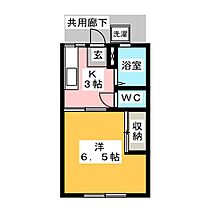 コーポ北島  ｜ 岐阜県大垣市室本町２丁目（賃貸アパート1K・2階・22.68㎡） その2