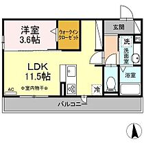 ペルショワール 303 ｜ 岐阜県大垣市築捨町２丁目389番地2（賃貸アパート1LDK・3階・37.69㎡） その2