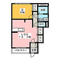 ピアヴィレッジ  ｜ 岐阜県大垣市本今３丁目（賃貸アパート1LDK・1階・48.79㎡） その2