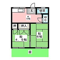 田中コーポ  ｜ 岐阜県大垣市内原１丁目（賃貸アパート2K・1階・31.59㎡） その2