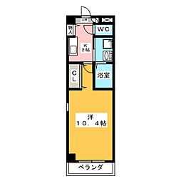 メゾン・ドSweet3 1Kの間取図画像
