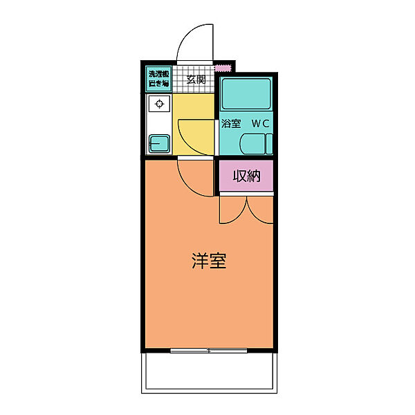 第二山本ビル 202｜岐阜県大垣市中川町４丁目(賃貸マンション1K・2階・22.00㎡)の写真 その2