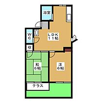 プロミネンスＴＡＫＡＧＩ  ｜ 岐阜県不破郡垂井町綾戸（賃貸アパート2LDK・1階・43.74㎡） その2