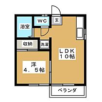 ハイツ・エコー  ｜ 岐阜県安八郡神戸町大字丈六道（賃貸アパート1LDK・2階・29.81㎡） その2