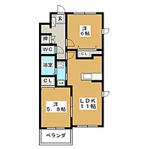 プラン・ドール  ｜ 岐阜県不破郡垂井町綾戸（賃貸マンション2LDK・1階・53.74㎡） その2