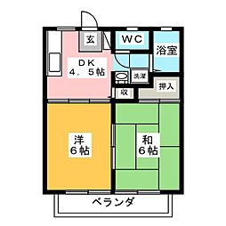 🉐敷金礼金0円！🉐パナコーポ荒木　中棟