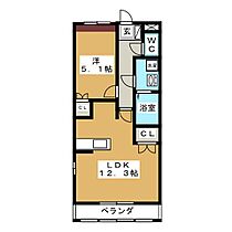 メグ・スイート  ｜ 岐阜県大垣市楽田町３丁目（賃貸マンション1LDK・1階・40.95㎡） その2