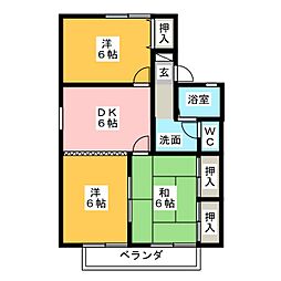 🉐敷金礼金0円！🉐セジュールＮＡＲＵＳＥ　B棟