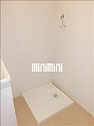 室内洗濯機置場。