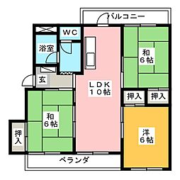 CHAiNON 3LDKの間取図画像