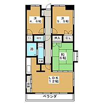 サンシャインビル  ｜ 岐阜県各務原市那加前洞新町１丁目（賃貸マンション3LDK・4階・64.02㎡） その2