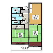 門前ビル  ｜ 岐阜県各務原市那加門前町１丁目（賃貸マンション2LDK・6階・62.40㎡） その2