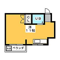 レジデンス津田  ｜ 岐阜県各務原市那加前洞新町３丁目（賃貸マンション1R・3階・25.37㎡） その2