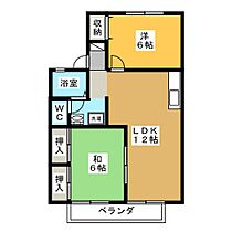 ＡＳＵＫＡハイツII  ｜ 岐阜県各務原市那加新田町２丁目（賃貸アパート2LDK・2階・53.68㎡） その2